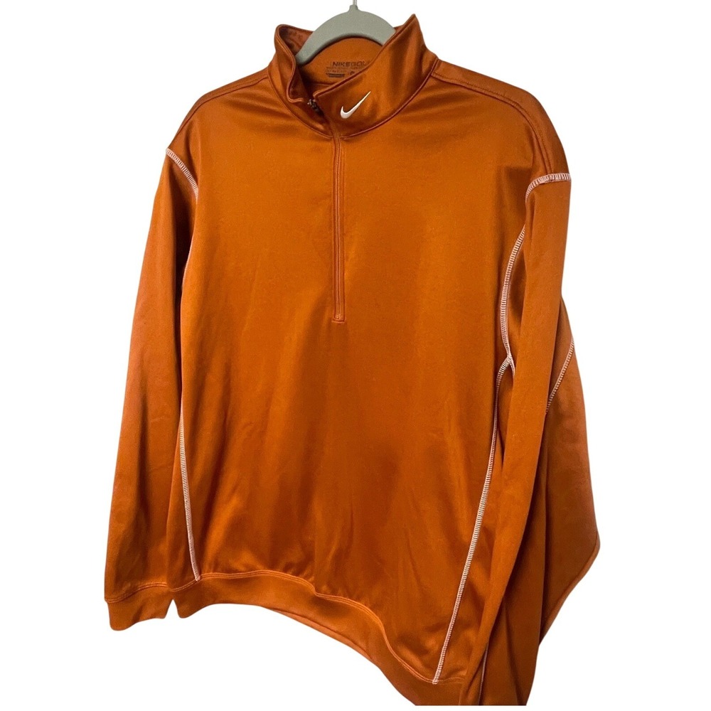 Nike Golf‎ Terracotta Embroidered Logo 1/4 Zip Pullover Mens Medium